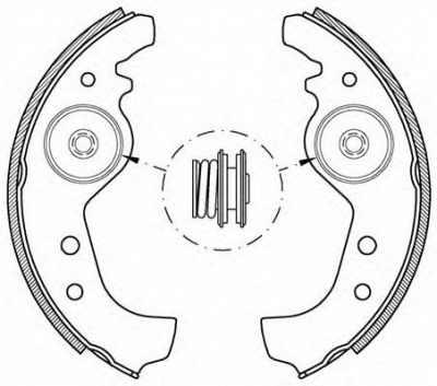 OPEN PARTS bsa200100 -  Комплект тормозных колодок
